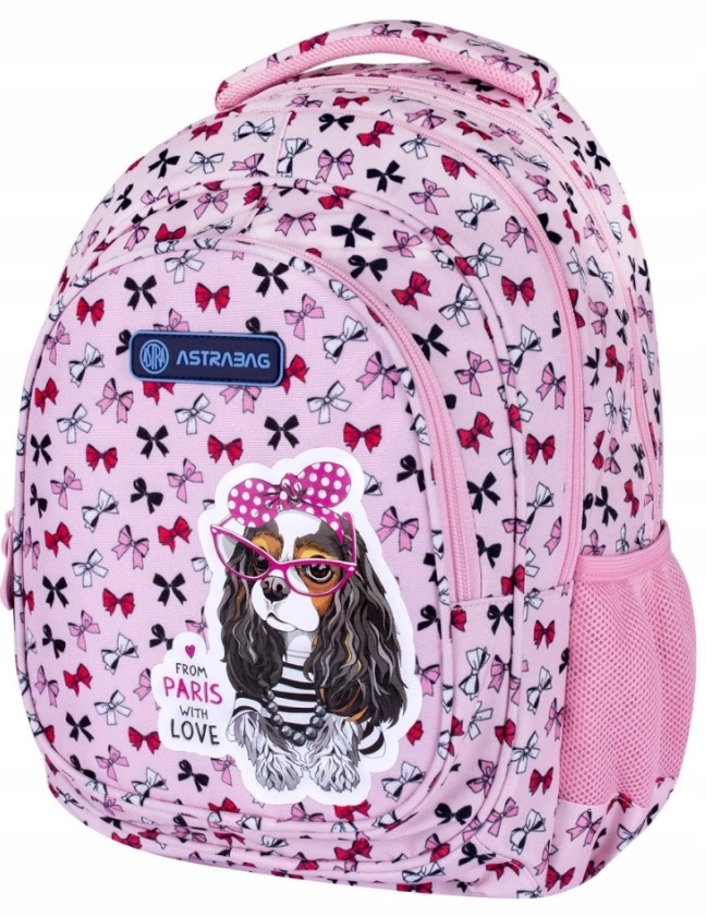 Školský batoh Astrabag s roztomilým motívom parížskej španielky